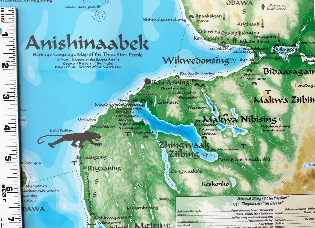 Detail of the Anishinaabek Heritage Map